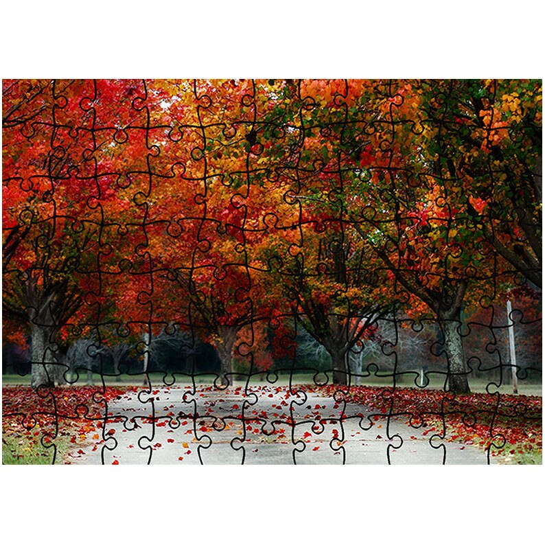 Puzzle Heartwork 96 piese, Rosu puternic, Peisaje, Latime 40,5 cm x Inaltime 28,7 cm