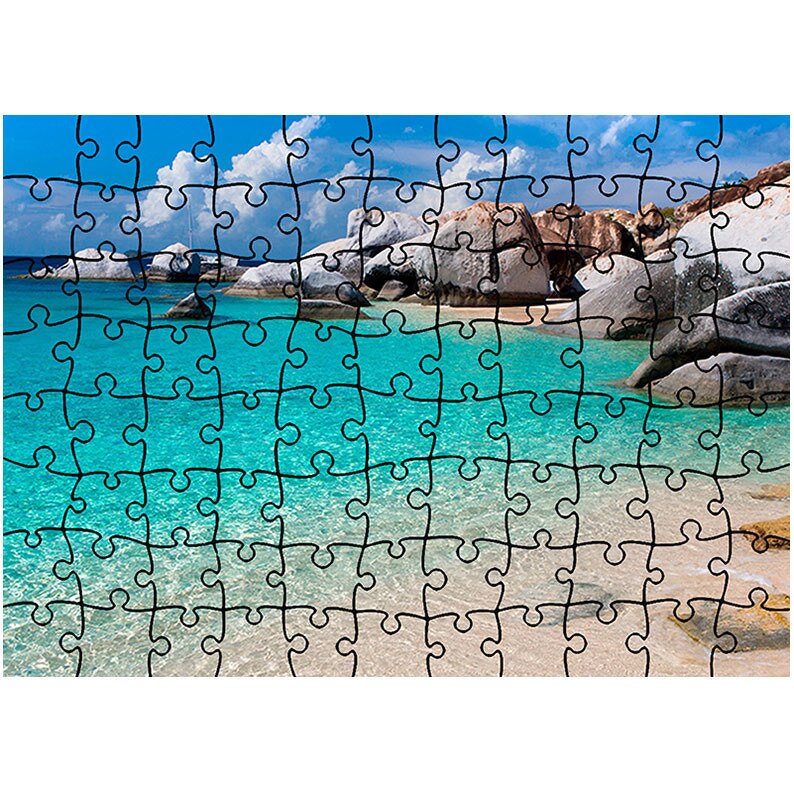 Puzzle Heartwork 96 piese, Apa limpede, Peisaje, Latime 40,5 cm x Inaltime 28,7 cm