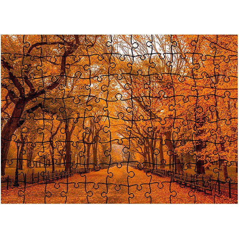 Puzzle Heartwork 96 piese, Galben intens, Peisaje, Latime 40,5 cm x Inaltime 28,7 cm