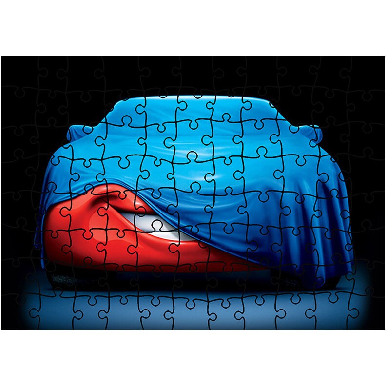Puzzle Heartwork 96 piese, McQueen Acoperit, animatii, Latime 40,5 cm x Inaltime 28,7 cm