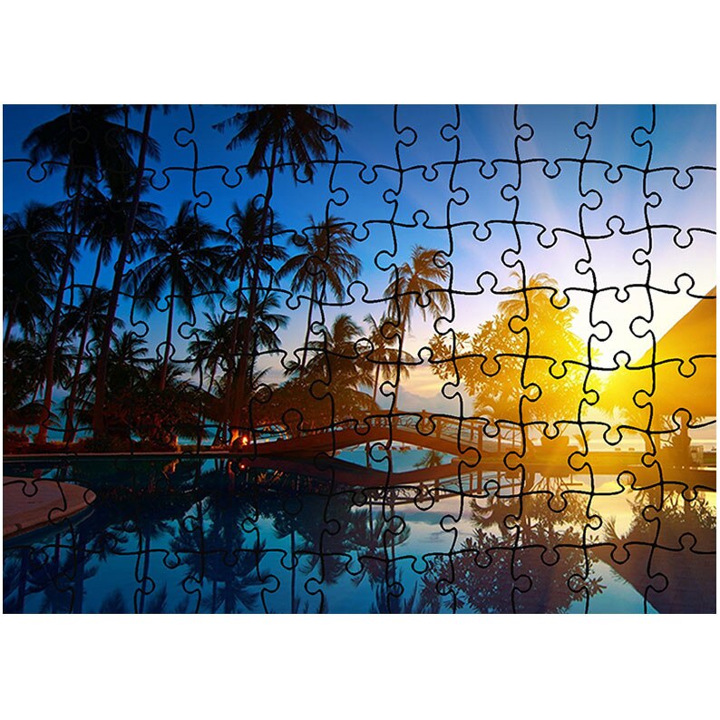 Puzzle Heartwork 96 piese, Exotic, Peisaje, Latime 40,5 cm x Inaltime 28,7 cm
