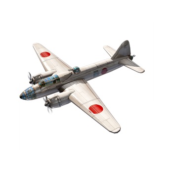 Macheta aeromodele Tamiya Mitsubishi Isshikirikko Type 11 G4M1 1:48 TAM 61049 Macheta aeromodele Tamiya Mitsubishi Isshikirikko Type 11 G4M1 1:48 TAM 61049