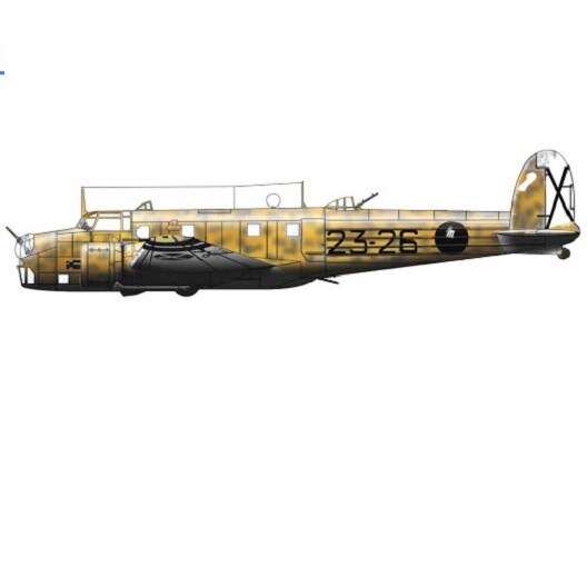 Macheta aeromodele Italeri Fiat BR.20 Cicogna Battle of Britain 1:72 ITA 1447