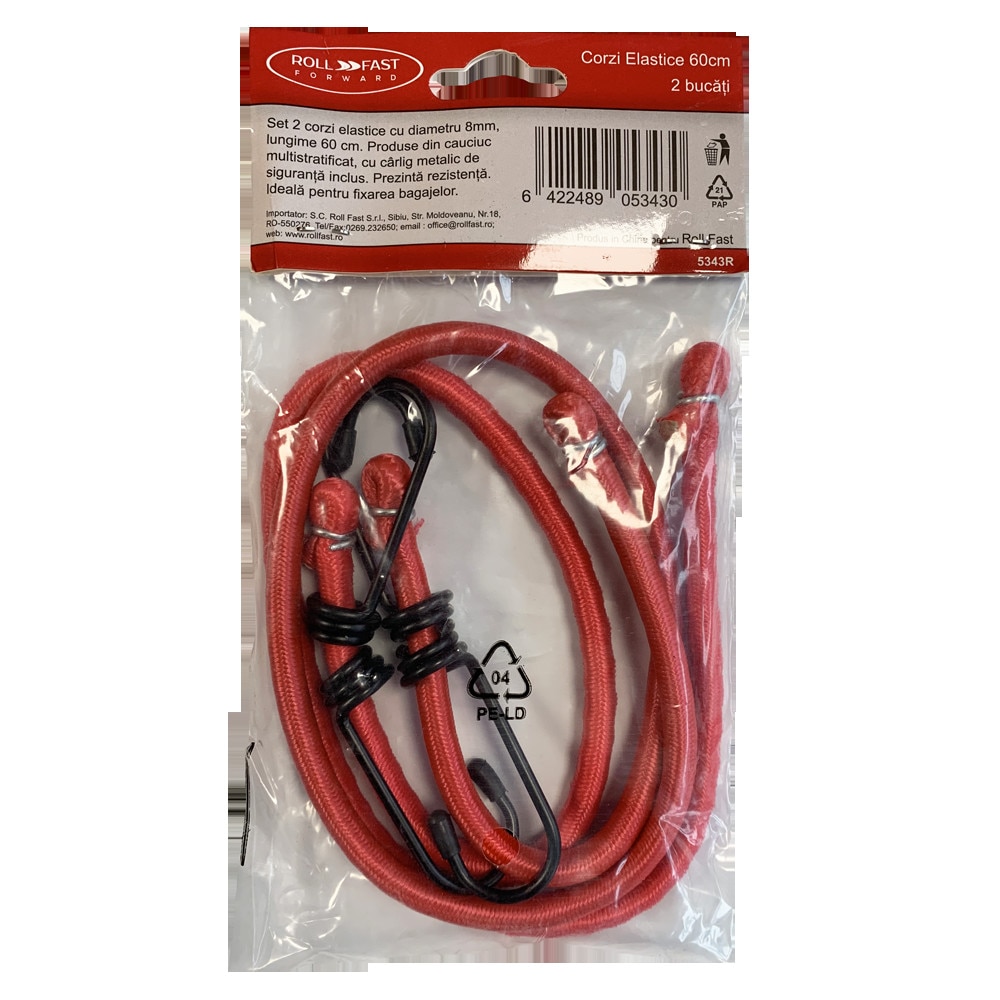 Set 2 corzi de fixare marfa 60 cm