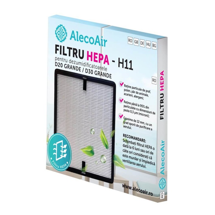 Filtru HEPA pentru dezumidificatorul AlecoAir D20 si D30 Grande