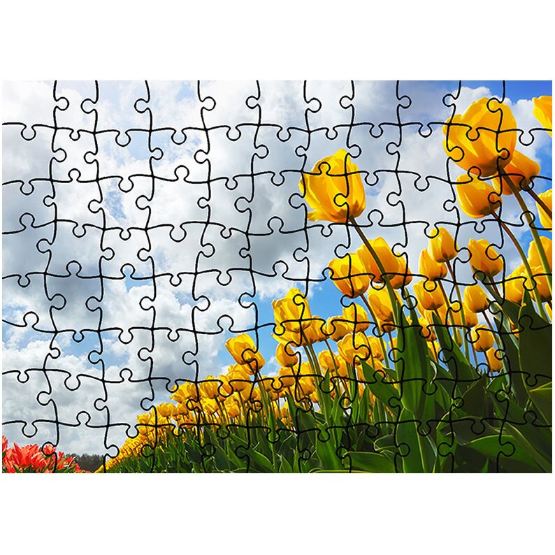 Puzzle Heartwork 96 piese, Lan de flori, Latime 40,5 cm x Inaltime 28,7 cm