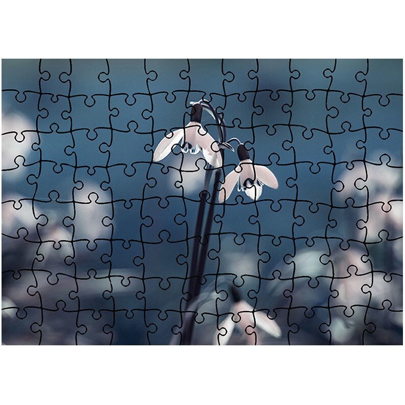 Puzzle Heartwork 96 piese, Ghiocei, Latime 40,5 cm x Inaltime 28,7 cm