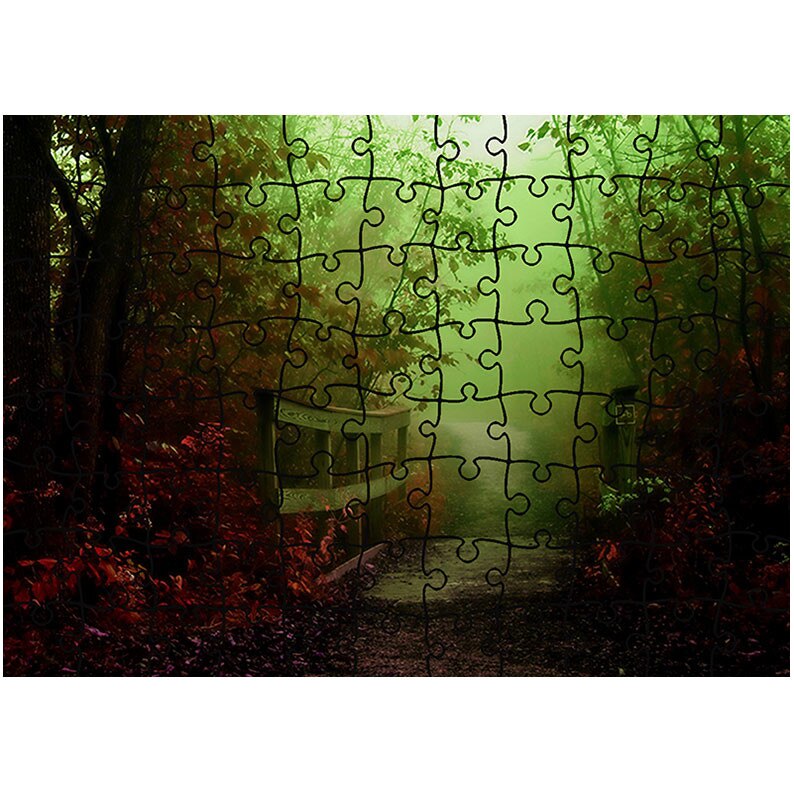 Puzzle Heartwork 96 piese, Pod de lemn, Peisaje, Latime 40,5 cm x Inaltime 28,7 cm