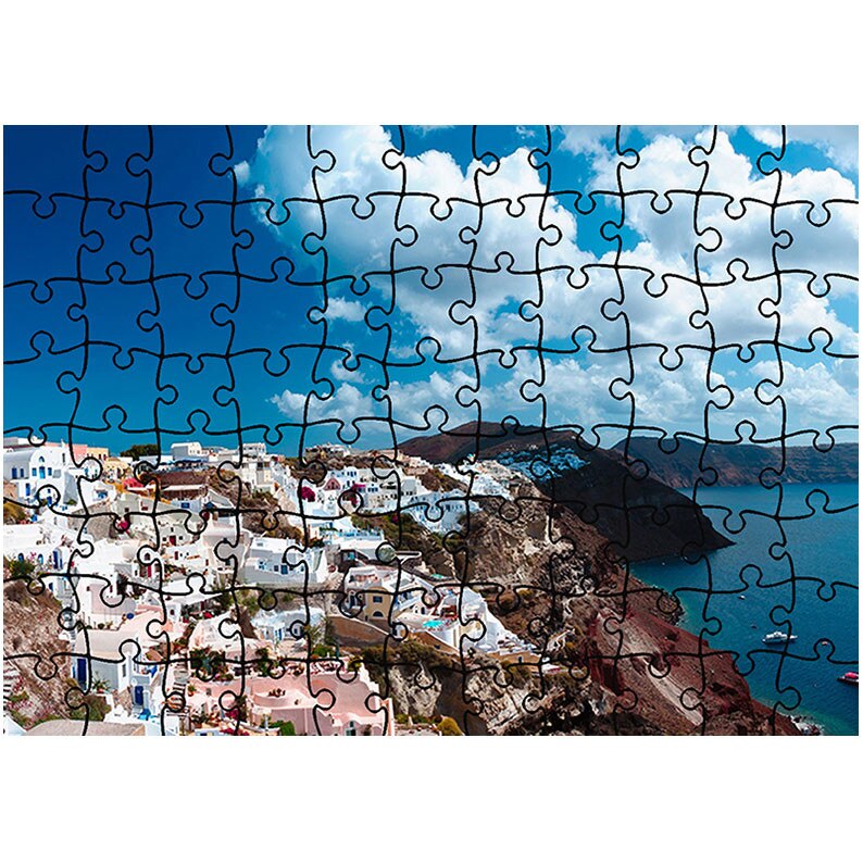 Puzzle Heartwork 96 piese, Grecia, Peisaje, Latime 40,5 cm x Inaltime 28,7 cm