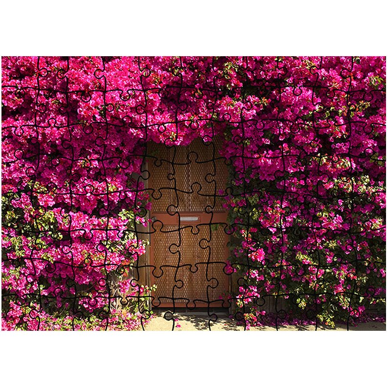 Puzzle Heartwork 96 piese, Poarta de flori, Peisaje, Latime 40,5 cm x Inaltime 28,7 cm