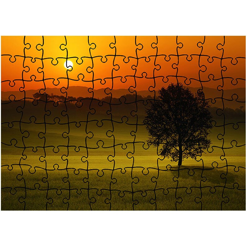 Puzzle Heartwork 96 piese, Privind apusul, Peisaje, Latime 40,5 cm x Inaltime 28,7 cm