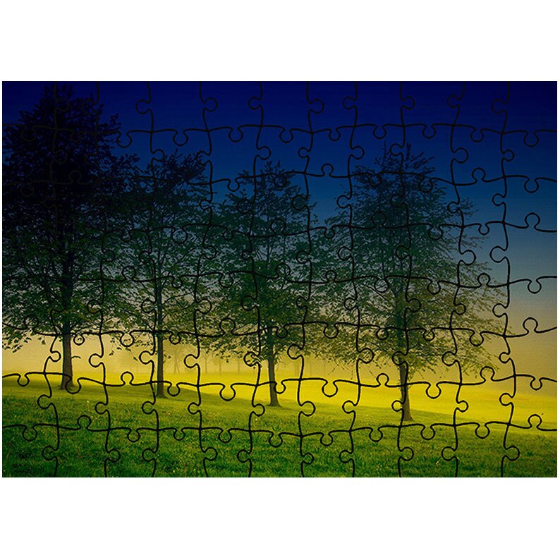 Puzzle Heartwork 96 piese, Patru Copaci, Peisaje, Latime 40,5 cm x Inaltime 28,7 cm