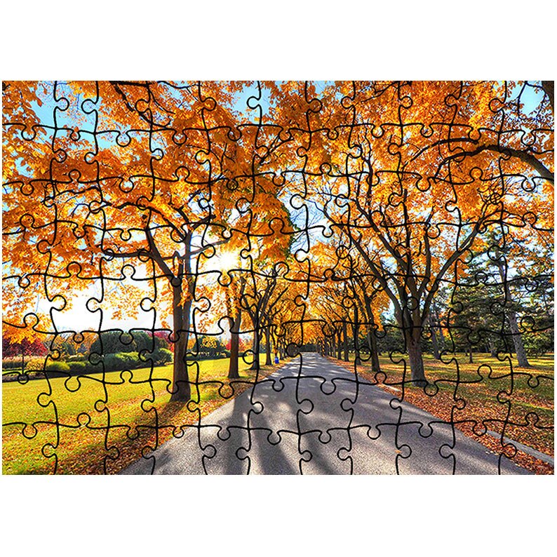 Puzzle Heartwork 96 piese, Umbre de copaci, Peisaje, Latime 40,5 cm x Inaltime 28,7 cm
