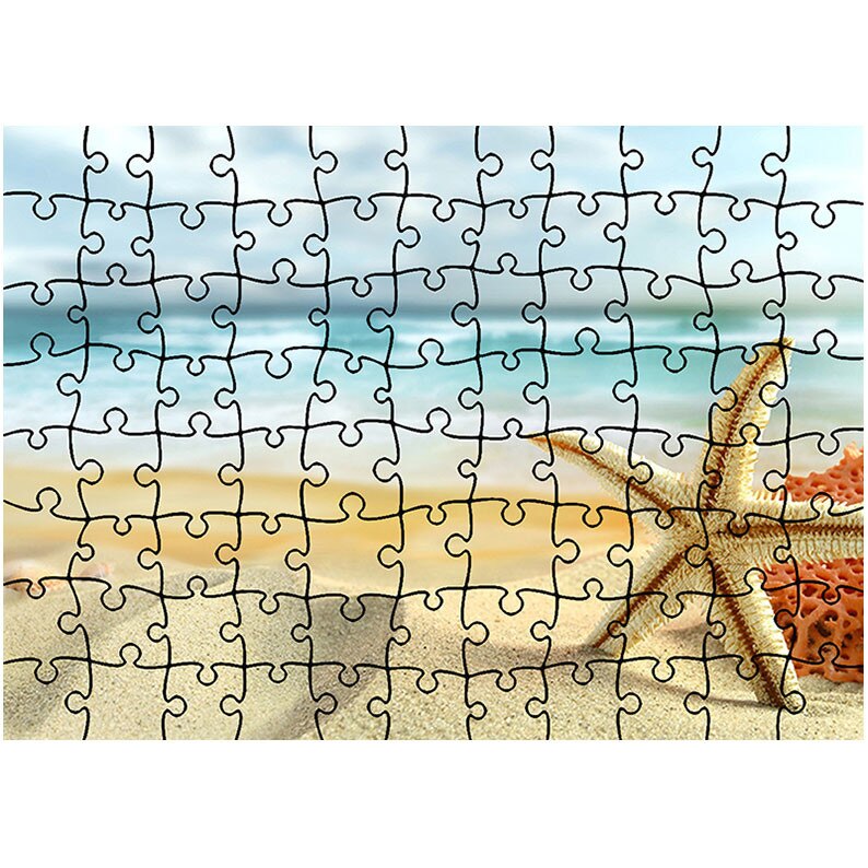 Puzzle Heartwork 96 piese, Scoici pe plaja, Peisaje, Latime 40,5 cm x Inaltime 28,7 cm