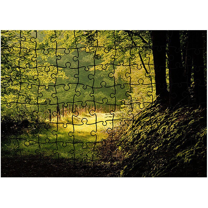 Puzzle Heartwork 96 piese, Poteca umbrita, Peisaje, Latime 40,5 cm x Inaltime 28,7 cm