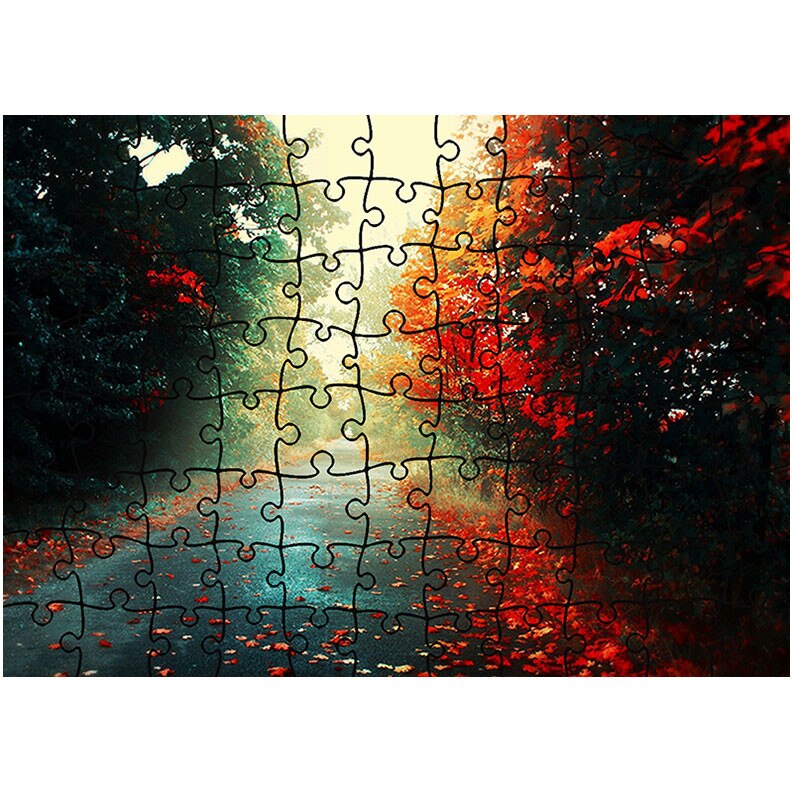 Puzzle Heartwork 96 piese, Sosea dupa ploaie, Peisaje, Latime 40,5 cm x Inaltime 28,7 cm