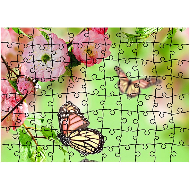 Puzzle Heartwork 96 piese, Fluturi, Latime 40,5 cm x Inaltime 28,5 cm