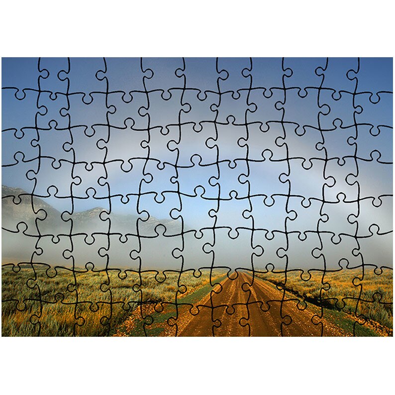 Puzzle Heartwork 96 piese, Curcubeu atipic, Peisaje, Latime 40,5 cm x Inaltime 28,7 cm