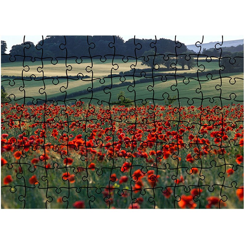 Puzzle Heartwork 96 piese, Maci la orizont, Peisaje, Latime 40,5 cm x Inaltime 28,7 cm