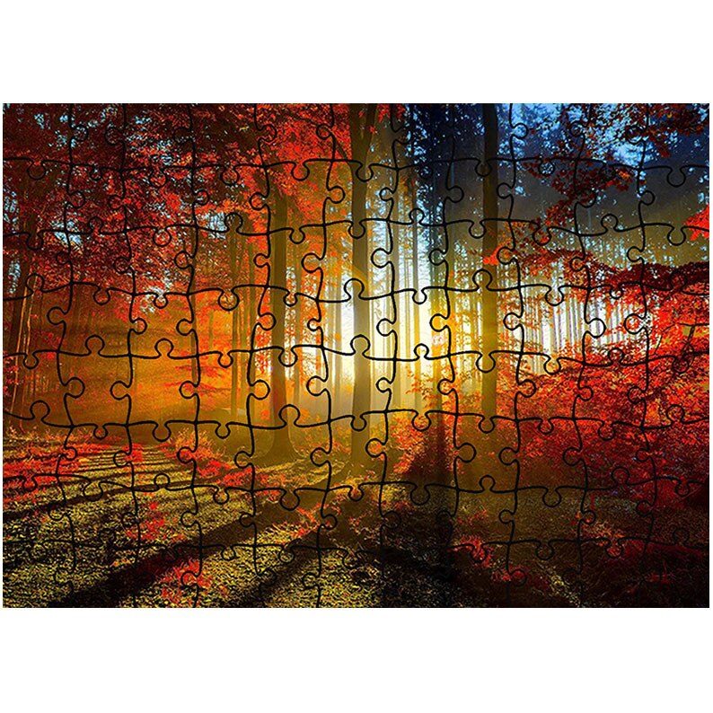 Puzzle Heartwork 96 piese, Lumina printre copaci, Peisaje, Latime 40,5 cm x Inaltime 28,7 cm