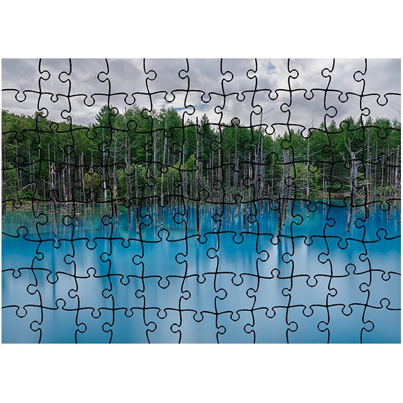 Puzzle Heartwork 96 piese, Bleu, Peisaje, Latime 40,5 cm x Inaltime 28,7 cm
