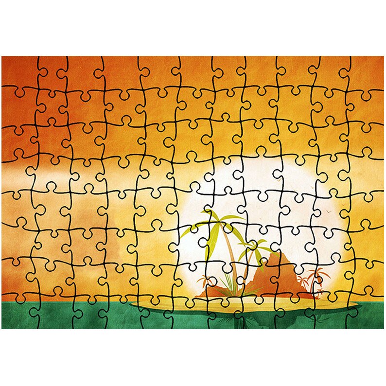 Puzzle Heartwork 96 piese, Insule tropicale, Peisaje, Latime 40,5 cm x Inaltime 28,7 cm