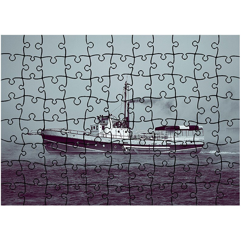 Puzzle Heartwork 96 piese, Barca, Peisaje, Latime 40,5 cm x Inaltime 28,7 cm
