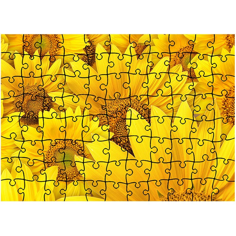 Puzzle Heartwork 96 piese, Galben aprins, Peisaje, Latime 40,5 cm x Inaltime 28,7 cm