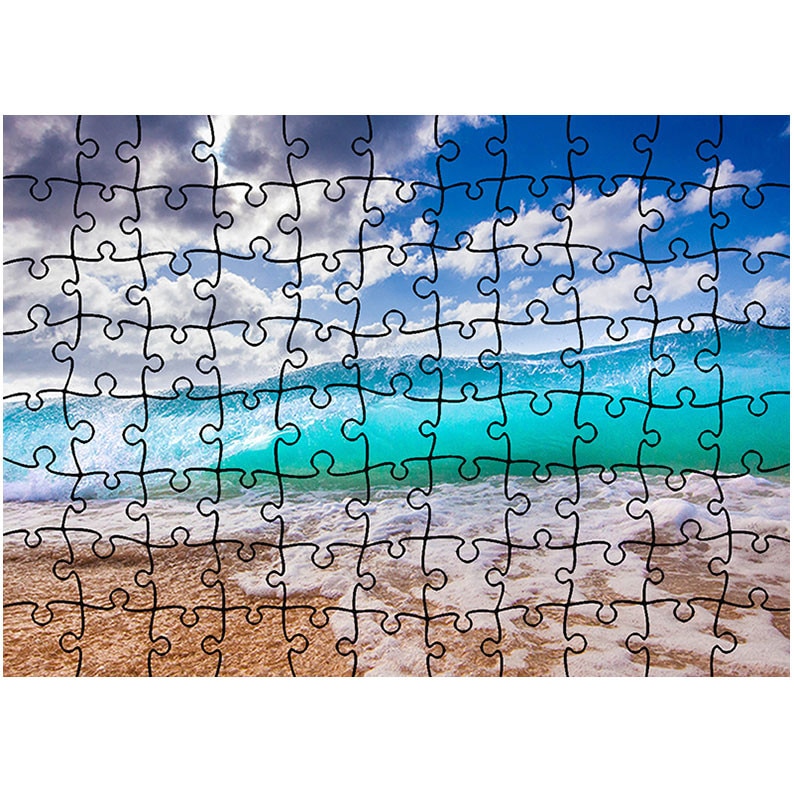 Puzzle Heartwork 96 piese, Valul, Peisaje, Latime 40,5 cm x Inaltime 28,7 cm