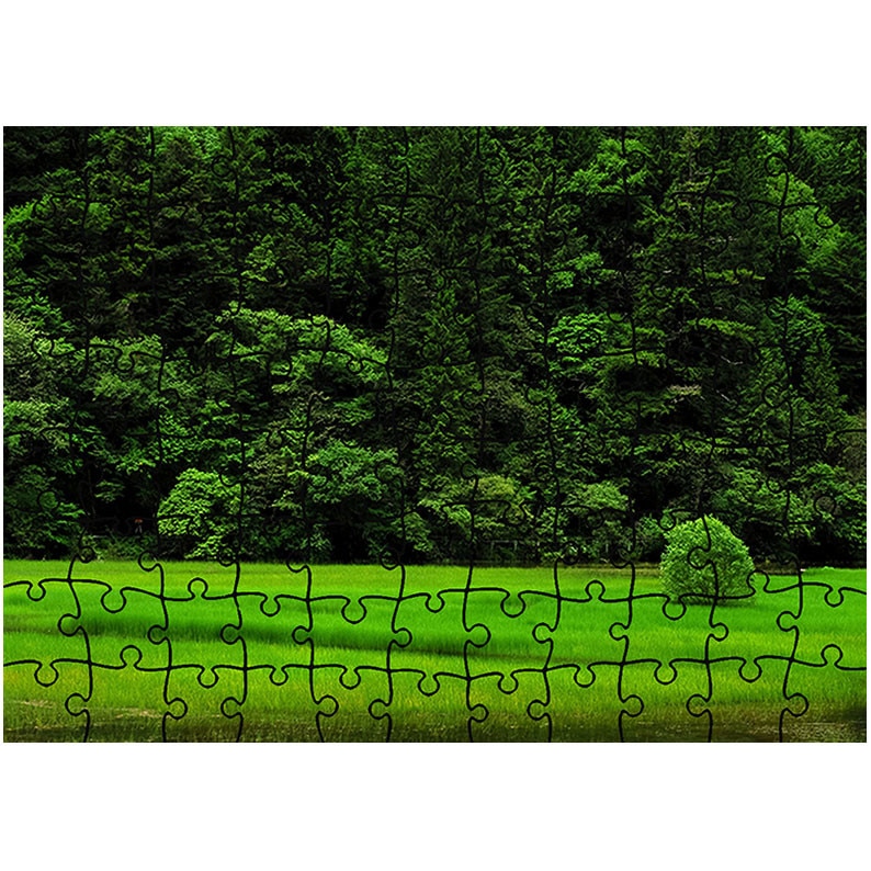 Puzzle Heartwork 96 piese, Copacel pe campie, Peisaje, Latime 40,5 cm x Inaltime 28,7 cm