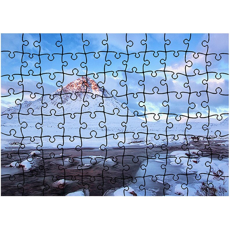 Puzzle Heartwork 96 piese, Cel mai inalt munte, Peisaje, Latime 40,5 cm x Inaltime 28,7 cm