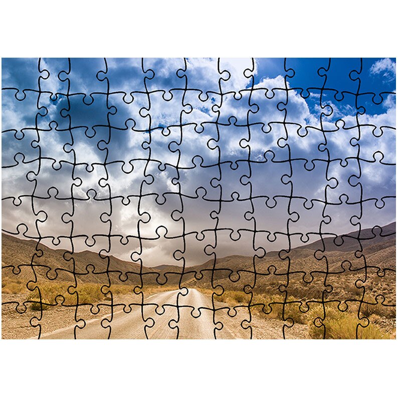 Puzzle Heartwork 96 piese, Drum prin desert, Peisaje, Latime 40,5 cm x Inaltime 28,7 cm