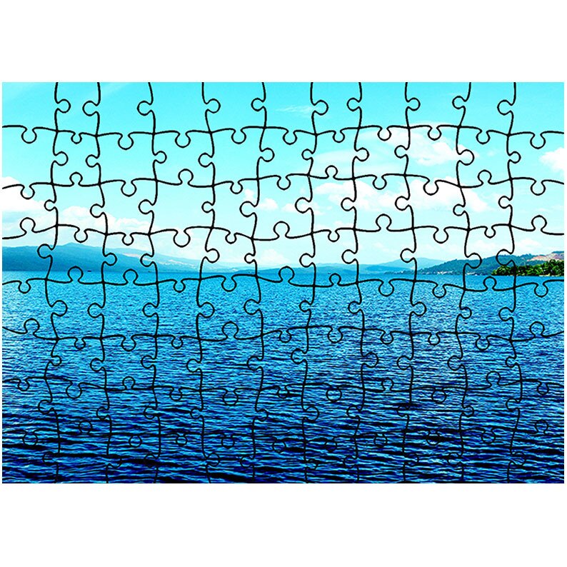 Puzzle Heartwork 96 piese, Lac infinit, Peisaje, Latime 40,5 cm x Inaltime 28,7 cm