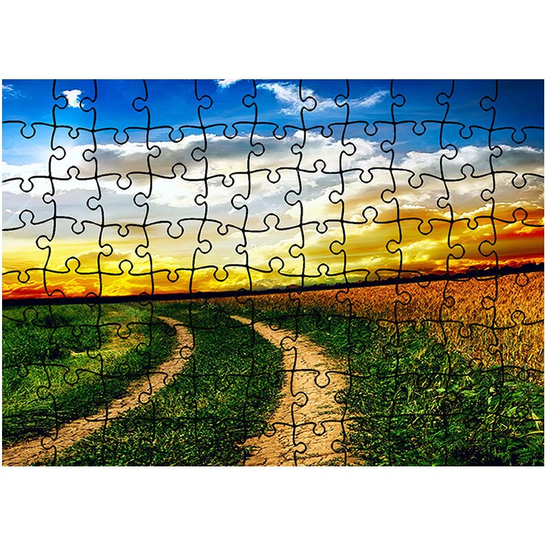 Puzzle Heartwork 96 piese, Drum neasfaltat, Peisaje, Latime 40,5 cm x Inaltime 28,7 cm