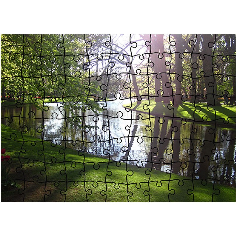 Puzzle Heartwork 96 piese, Luciul apei, Peisaje, Latime 40,5 cm x Inaltime 28,7 cm