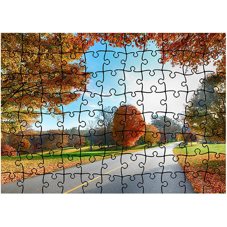 Puzzle Heartwork 96 piese, Tunelul toamnei, Peisaje, Latime 40,5 cm x Inaltime 28,7 cm