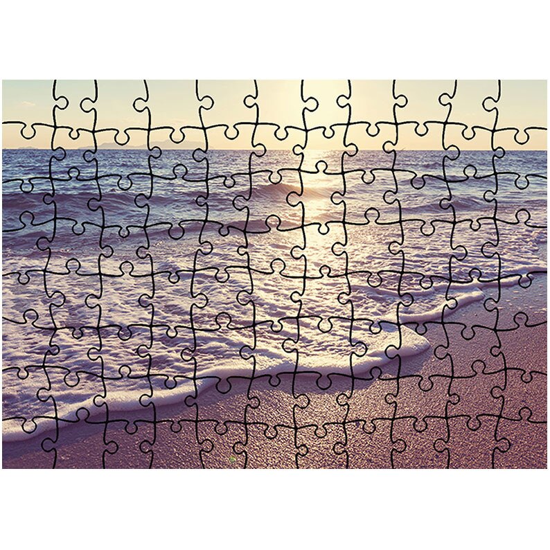 Puzzle Heartwork 96 piese, Dimineata pe plaja, Peisaje, Latime 40,5 cm x Inaltime 28,7 cm