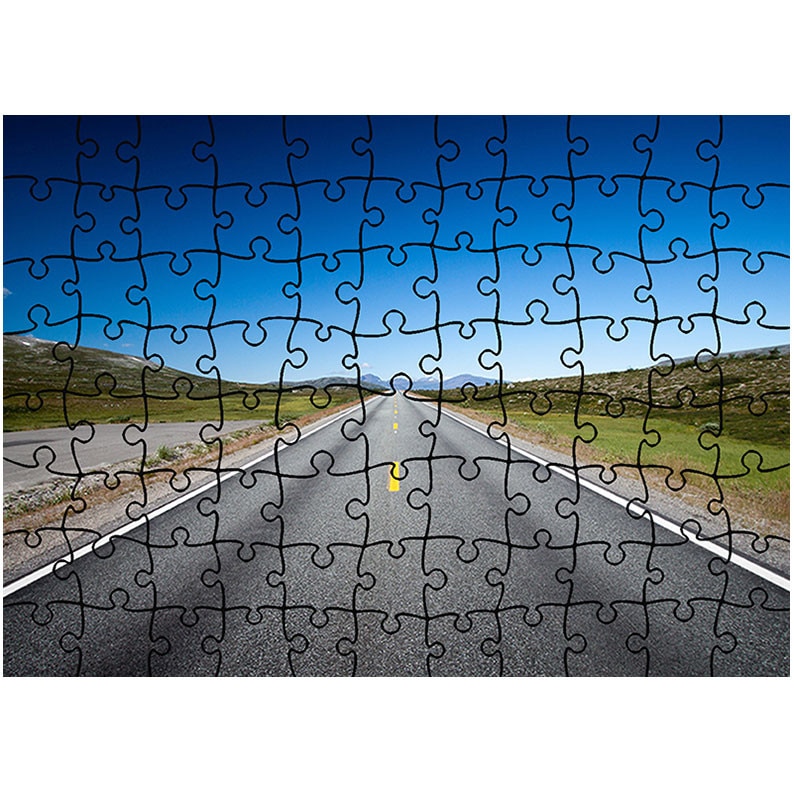 Puzzle Heartwork 96 piese, Linie dreapta, Peisaje, Latime 40,5 cm x Inaltime 28,7 cm