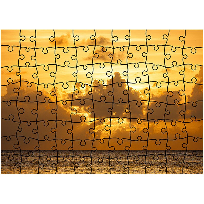 Puzzle Heartwork 96 piese, Soare dupa nori, Peisaje, Latime 40,5 cm x Inaltime 28,7 cm