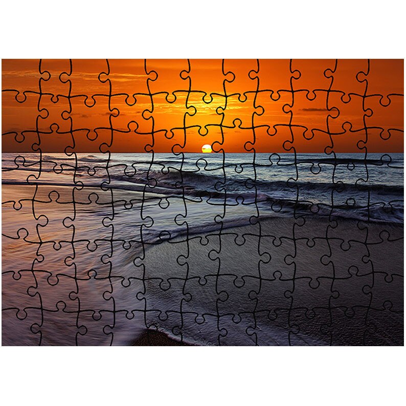 Puzzle Heartwork 96 piese, Soare sub apa, Peisaje, Latime 40,5 cm x Inaltime 28,7 cm