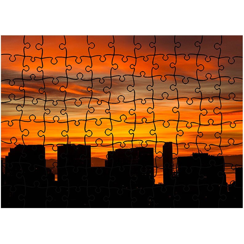 Puzzle Heartwork 96 piese, Blocuri inalte, Peisaje, Latime 40,5 cm x Inaltime 28,7 cm