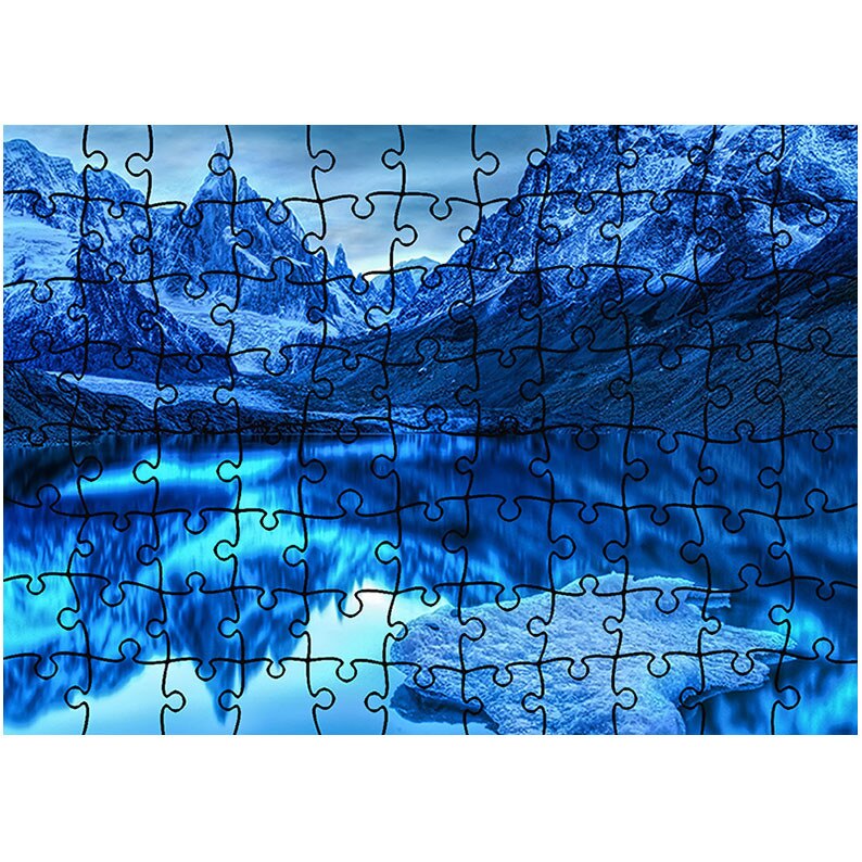 Puzzle Heartwork 96 piese, Albastru in oglinda, Peisaje, Latime 40,5 cm x Inaltime 28,7 cm