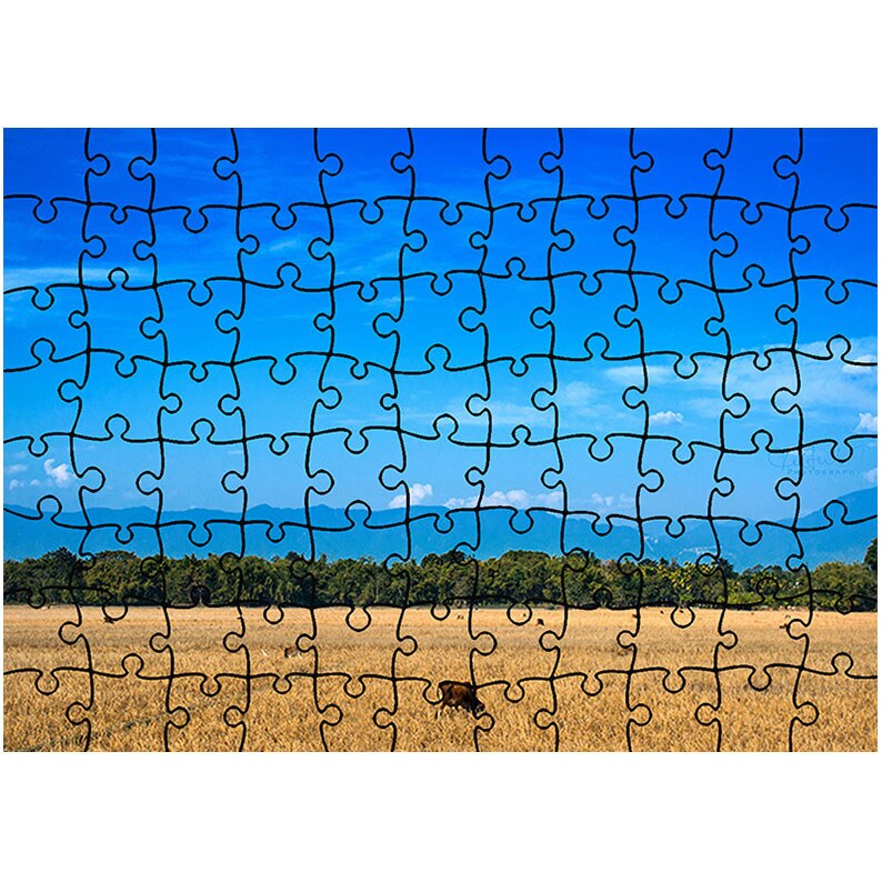 Puzzle Heartwork 96 piese, Maro si albastru, Peisaje, Latime 40,5 cm x Inaltime 28,7 cm