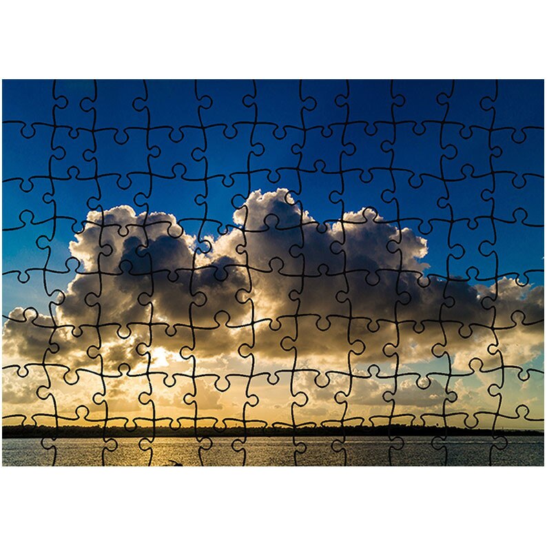 Puzzle Heartwork 96 piese, Siluete de nori, Peisaje, Latime 40,5 cm x Inaltime 28,7 cm