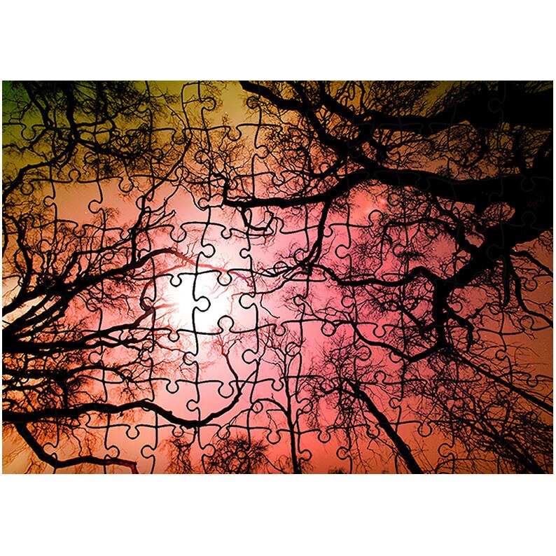 Puzzle Heartwork 96 piese, Crengute, Peisaje, Latime 40,5 cm x Inaltime 28,7 cm