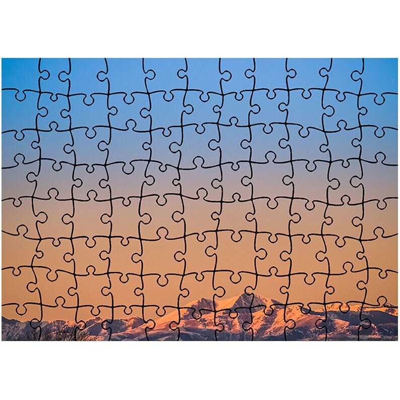 Puzzle Heartwork 96 piese, Linia muntilor, Peisaje, Latime 40,5 cm x Inaltime 28,7 cm