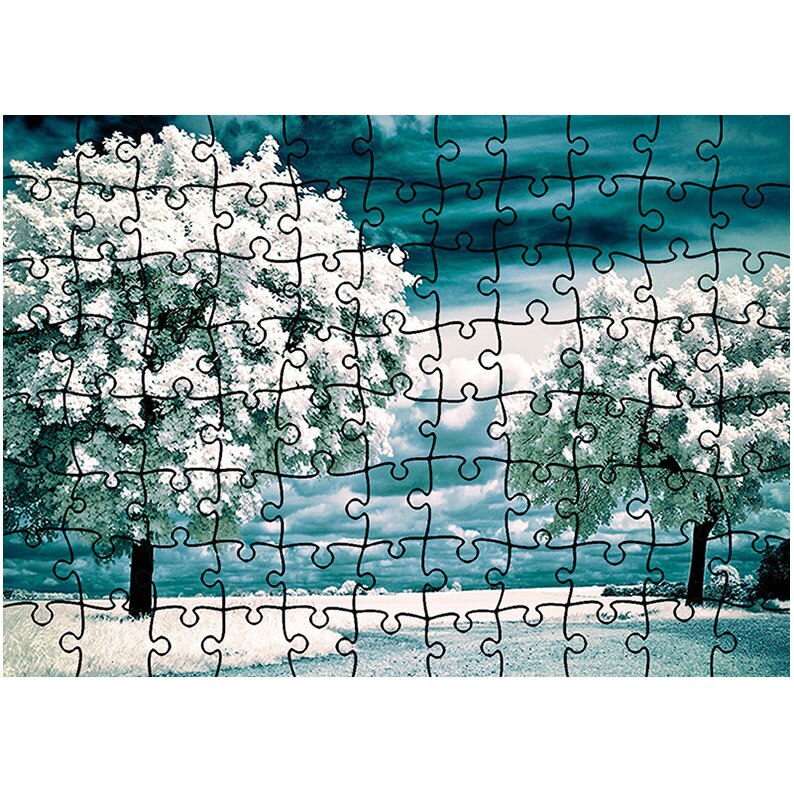 Puzzle Heartwork 96 piese, Copaci albi, Peisaje, Latime 40,5 cm x Inaltime 28,7 cm