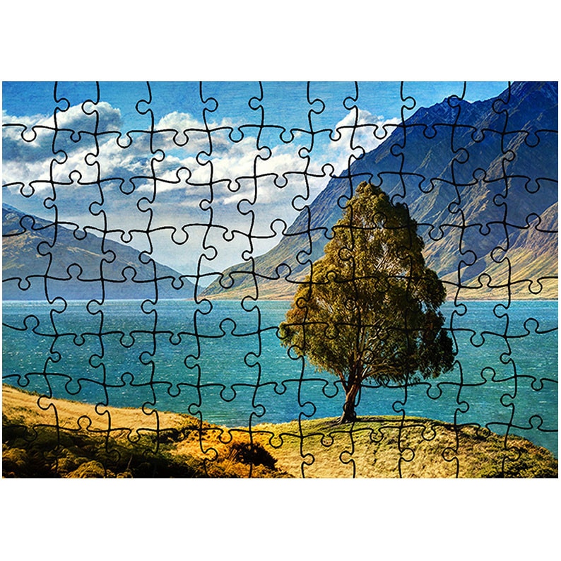 Puzzle Heartwork 96 piese, Copacel pe stanca, Peisaje, Latime 40,5 cm x Inaltime 28,7 cm