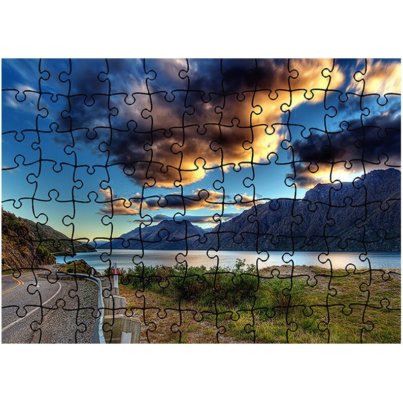 Puzzle Heartwork 96 piese, Drum langa lac, Peisaje, Latime 40,5 cm x Inaltime 28,7 cm