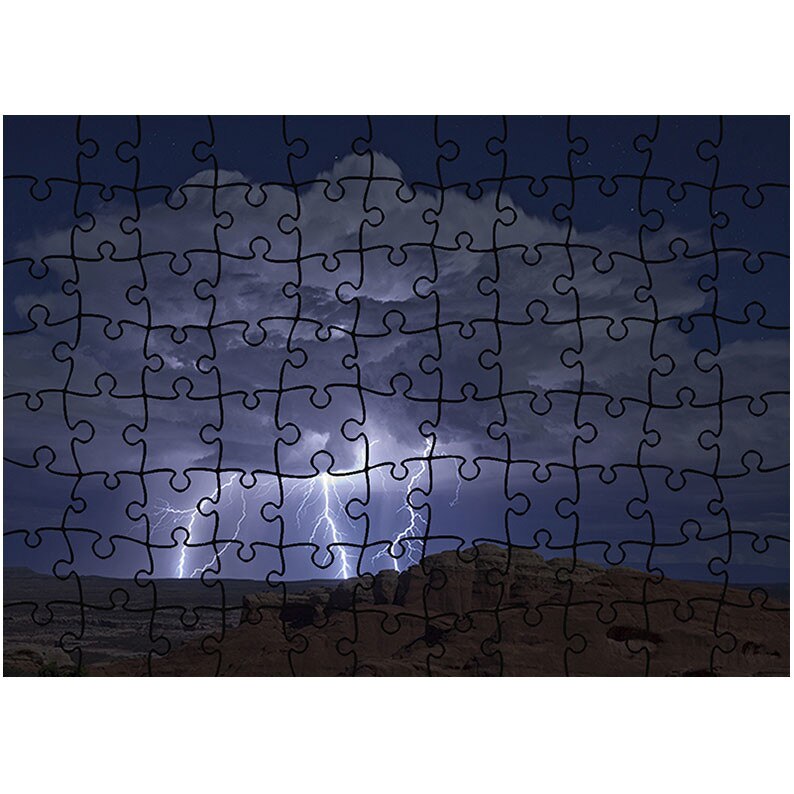 Puzzle Heartwork 96 piese, Fulgere, Peisaje, Latime 40,5 cm x Inaltime 28,7 cm